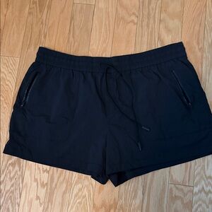 Athleta Black Zip-Pocket Athletic Shorts
